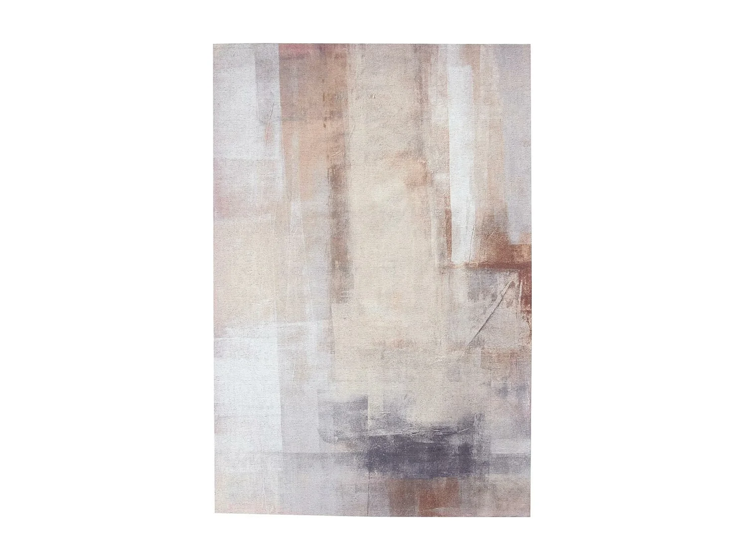 Tapis extérieur 120x180 tissé kilim beige et marron HOMAL