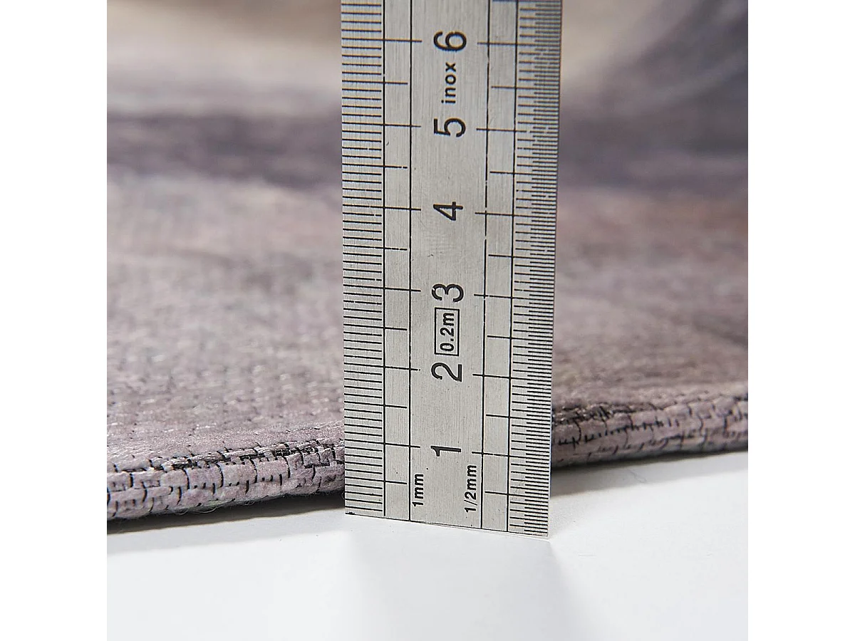 Tapis extérieur 120x180 tissé kilim beige et marron HOMAL